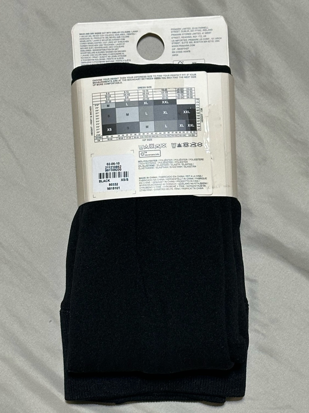 Velvet Plush Leggings Black - XS/S - Picture 3 of 6
